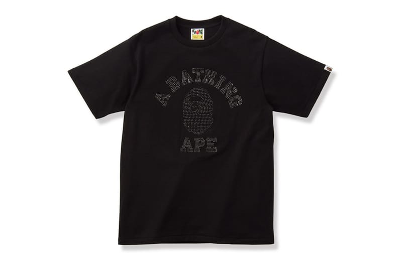 a bathing ape shirt black