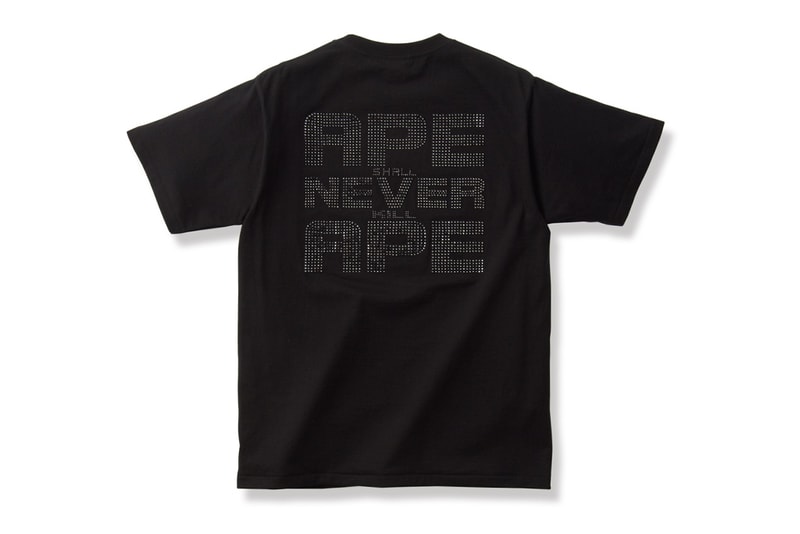 BLACK SENSE MARKET x A Bathing Ape Swarovski Logo T-Shirt