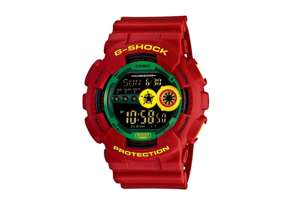 Casio G-Shock GD-100RF-4JF Rastafarian