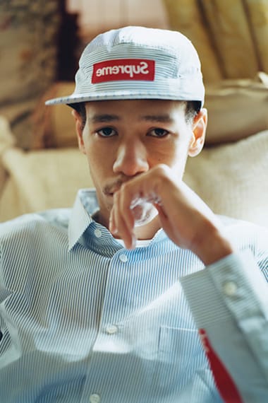 supreme comme des garcons camp cap