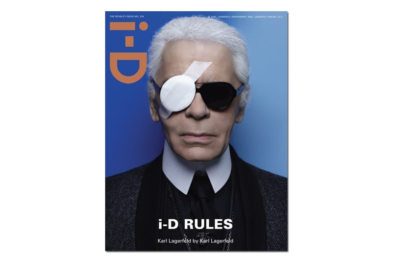 i-D Magazine 2012 Spring Issue featuring Karl Lagerfeld