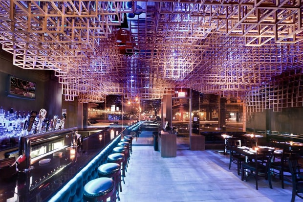 Innuendo Restaurant Ceiling Installation by bluarch
