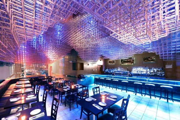 Innuendo Restaurant Ceiling Installation by bluarch