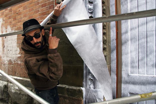 JR x Liu Bolin @ Elizabeth & Spring NYC