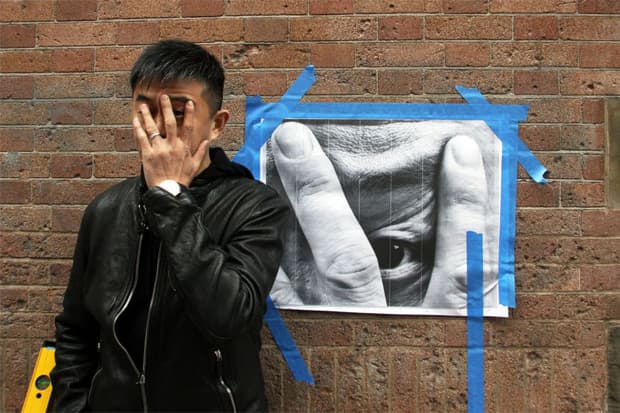 JR x Liu Bolin @ Elizabeth & Spring NYC