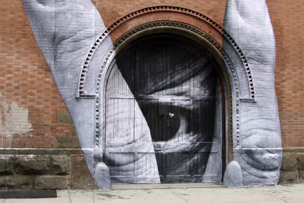 JR x Liu Bolin @ Elizabeth & Spring NYC