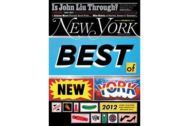 New York Magazine "Best of New York 2012" Issue