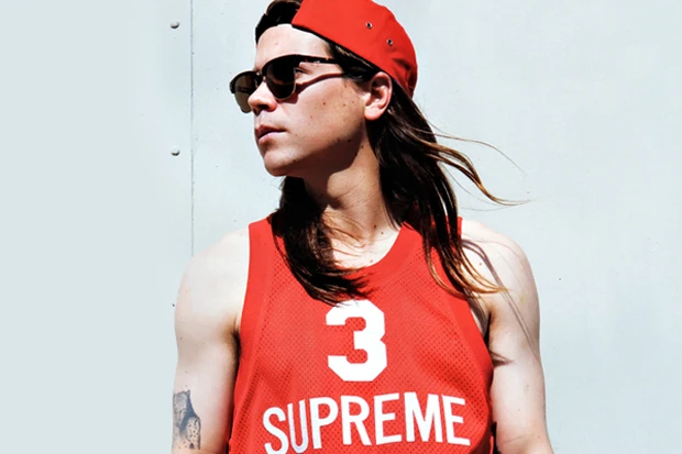 Supreme Basketball Jersey 2012 supreme split jersey - Depop