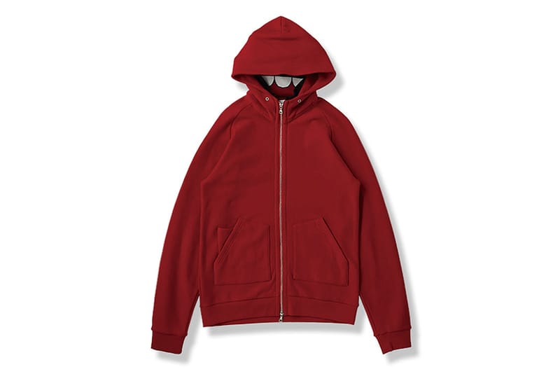 OriginalFake INSIDE RIB STAND COLLAR Zip Hoody