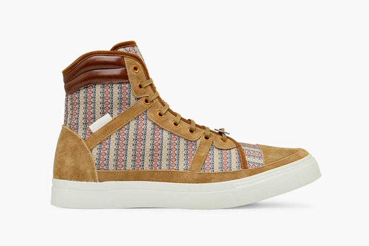 White Mountaineering Flower Hightop Sneaker