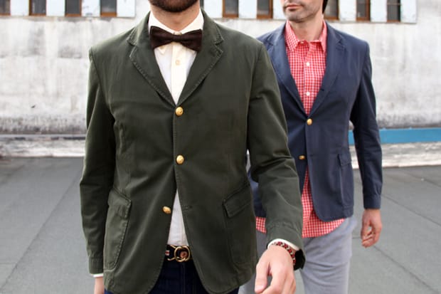 Band of Outsiders Gold Button Blazers