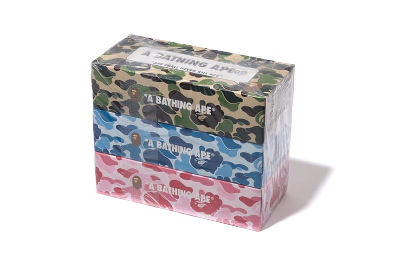 BAPE ABC CAMO 3 PACK TISSUE BOX