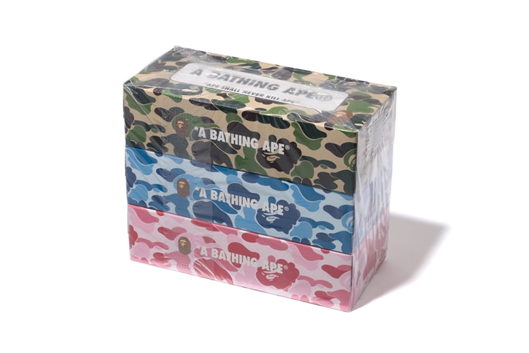 BAPE ABC CAMO 3 PACK TISSUE BOX