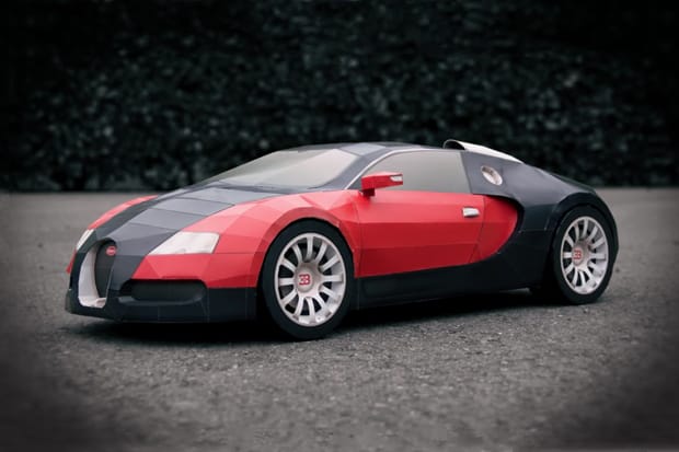Bugatti Veyron Made From A4 Paper Video