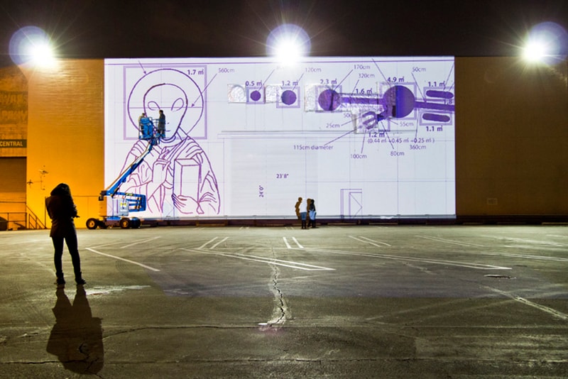 Cai Guo Qiang Sets Up Aliens and Explosives at the MOCA