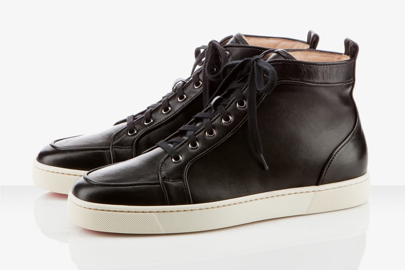 Christian Louboutin Black Leather Rantus Orlato Flat