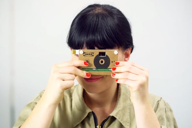Jesper Kouthoofd: IKEA KNAPPA Cardboard Digital Camera 