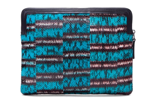 Lanvin Turquoise Snakeskin Wallet