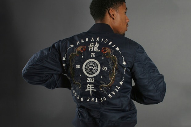 maharishi Water Dragon Tour Fitted MA-1 Jacket