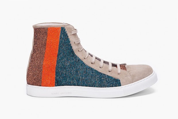 Marc Jacobs 2012 Spring/Summer Beige Beaded High Tops