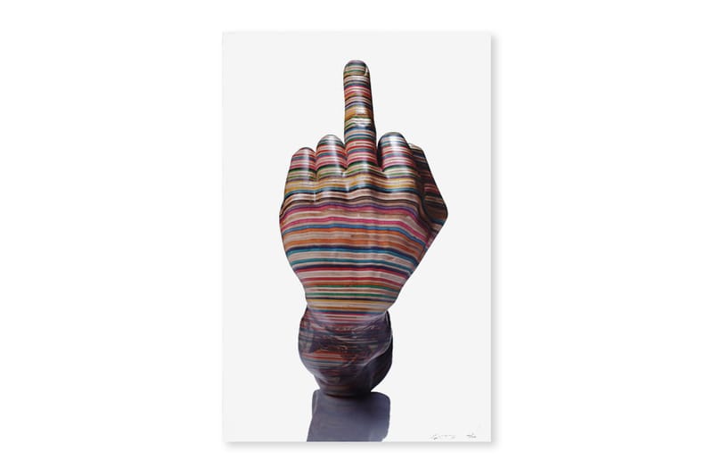 Peter Ramondetta 'Middle Finger' Print by Haroshi