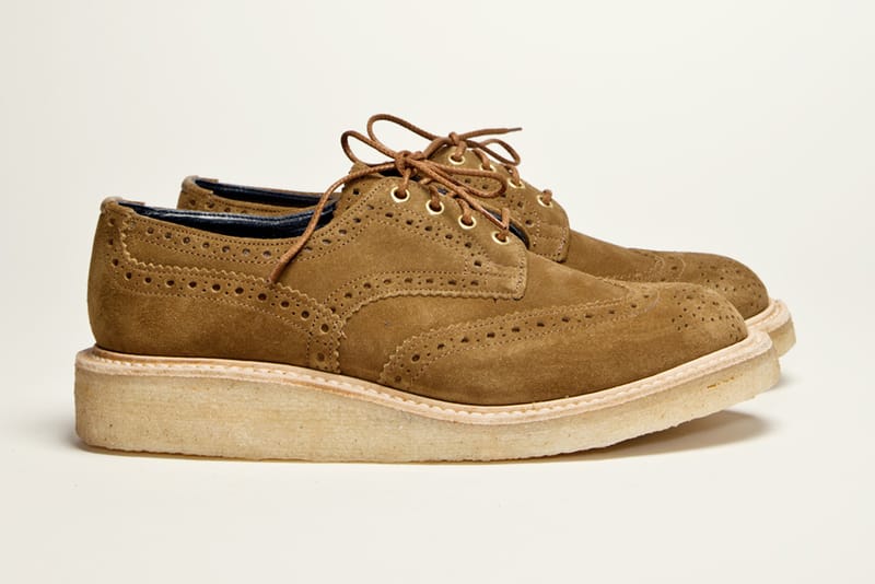 Très Bien Shop x Tricker’s Country Brogue Stone Brown Suede