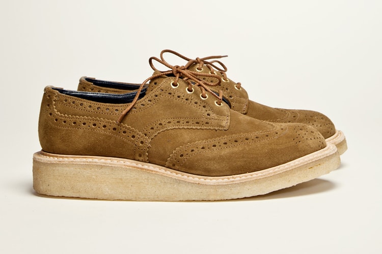 Très Bien Shop x Tricker’s Country Brogue Stone Brown Suede