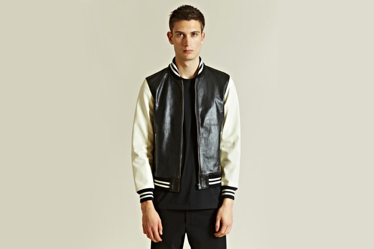 WACKO MARIA Leather Stadium Jacket