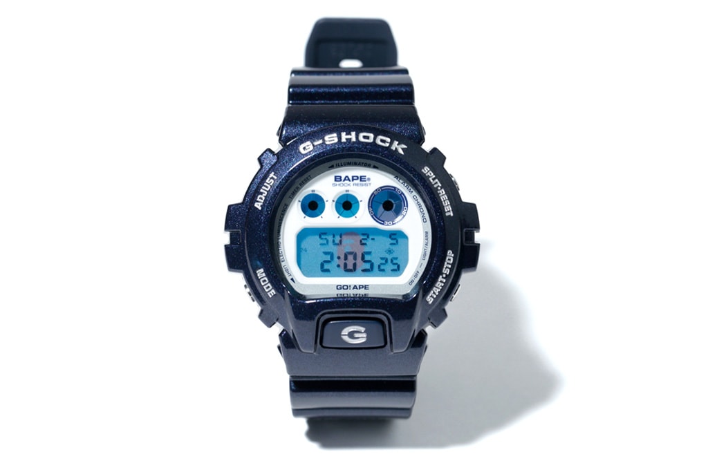 A Bathing Ape x Casio G-Shock DW-6900 Metallic Navy | Hypebeast 