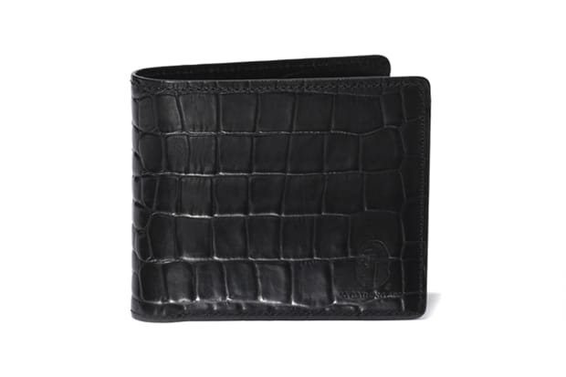 A Bathing Ape CROCODILE PATTERN LEATHER WALLET