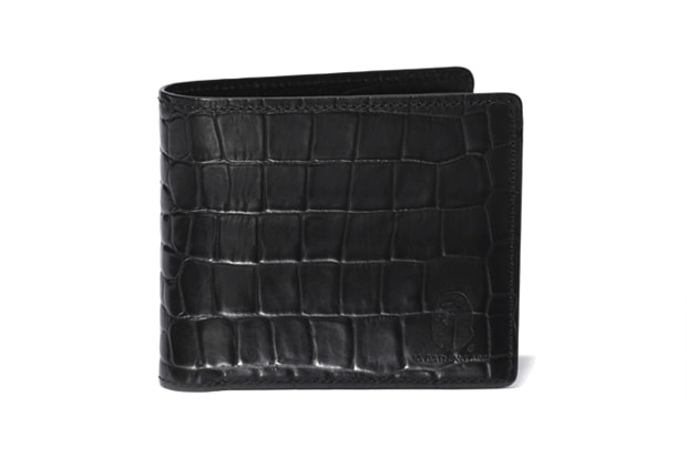 A Bathing Ape CROCODILE PATTERN LEATHER WALLET
