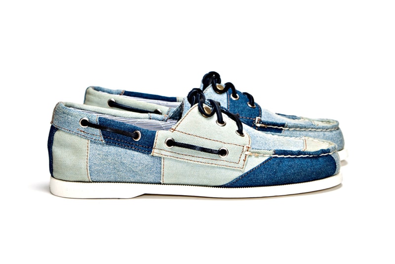 Band of Outsiders x Sperry Top-Sider 3-Eye Tri Tone Denim Boat Shoe 