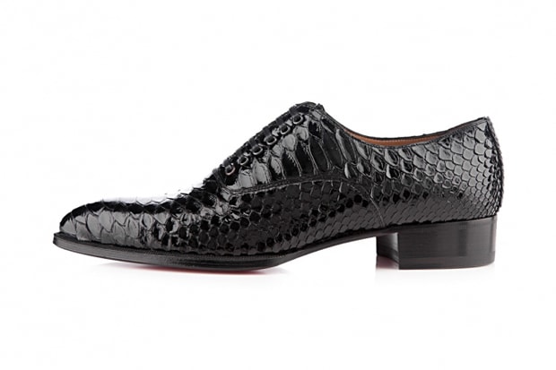 Christian Louboutin "Python Crystal" Platers Flat