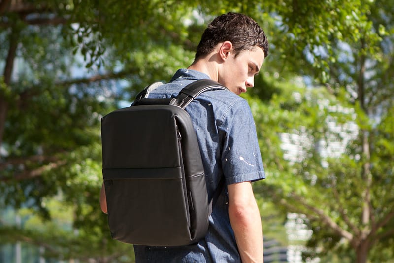 Côte&Ciel 2012 Coated Techno Canvas Flat Backpack