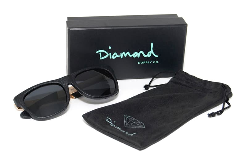 Diamond Supply Co. Leather Wrapped Sunglasses 