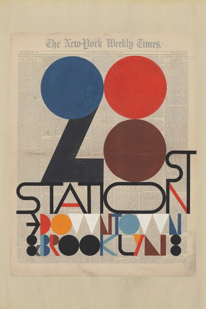 Evan Hecox "Dark Island" Painted Newspaper Prints