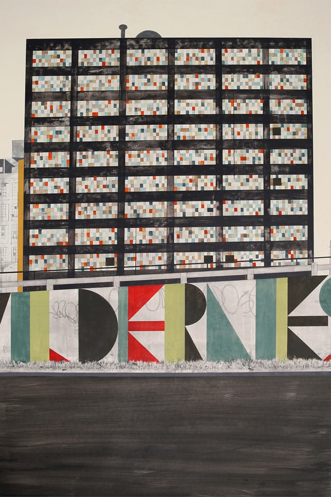 Evan Hecox "Dark Island" Painted Newspaper Prints