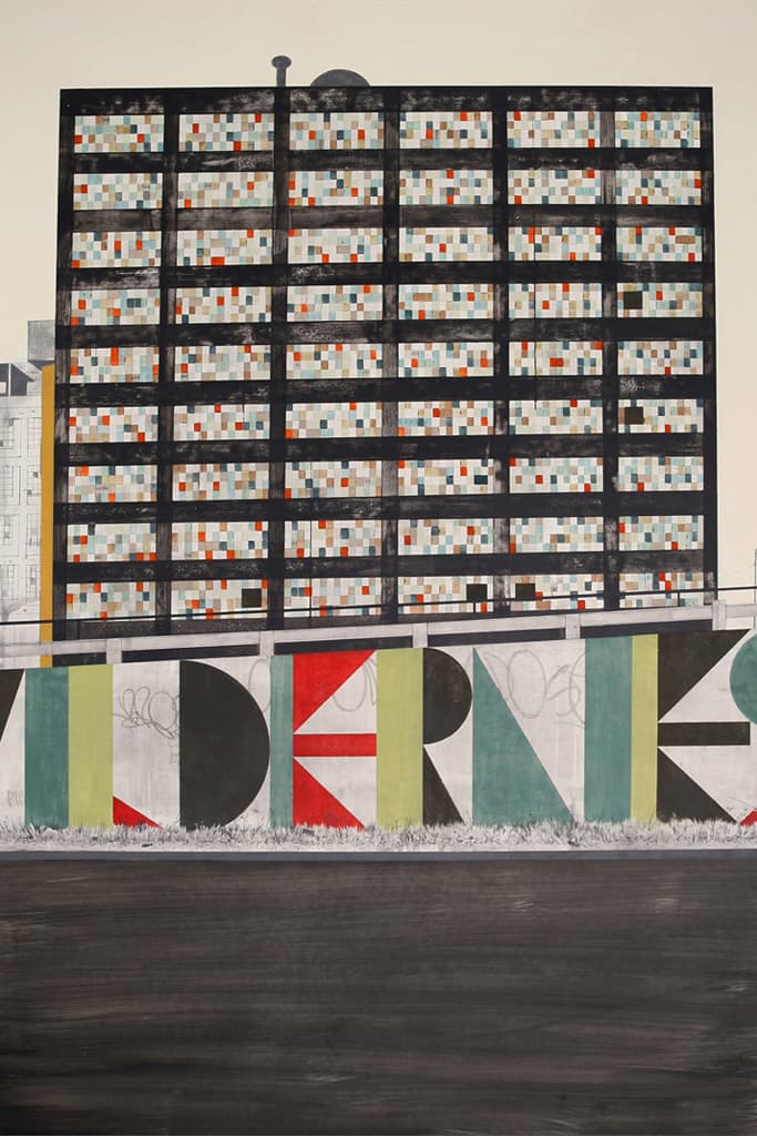 Evan Hecox "Dark Island" Painted Newspaper Prints