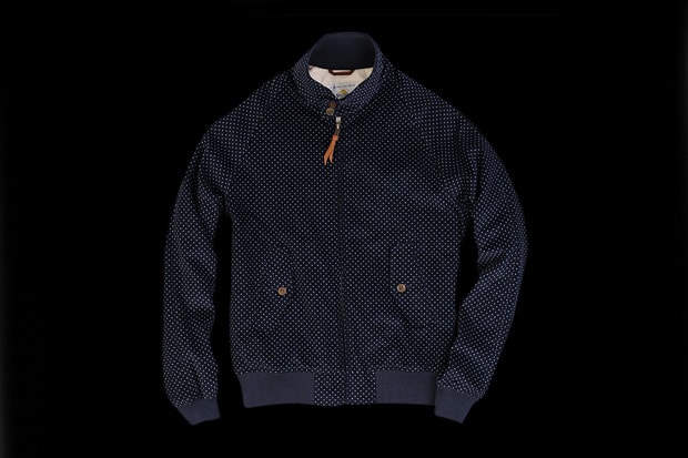 Golden Bear Kentfield Jacket in Navy Pin Dot