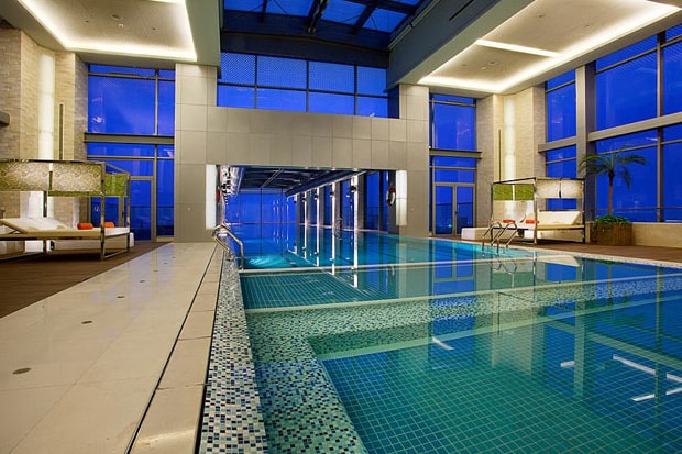 Holiday Inn Shanghai 24th Story Glass Bottom Swimming Pool