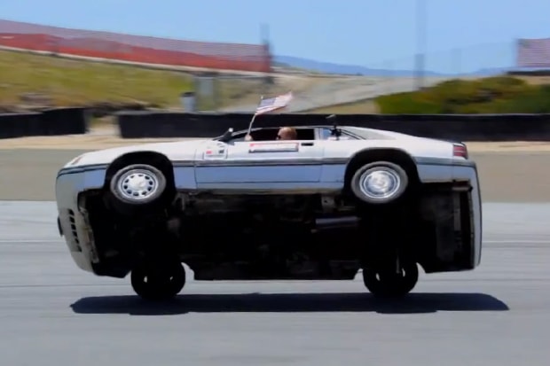 James "Ski" Smith Flips Ford Mustang on Two Wheels and Laps Laguna Seca Raceway