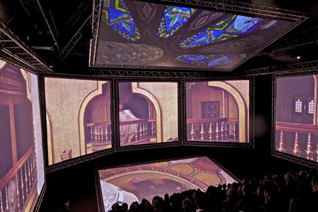 Kanye West's Seven-Screen "Cruel Summer" Pyramid by OMA 