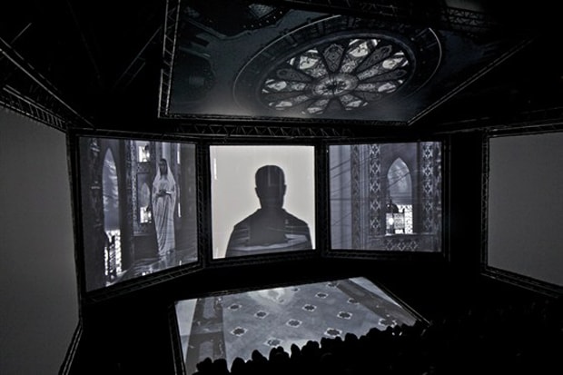 Kanye West's Seven-Screen "Cruel Summer" Pyramid by OMA 