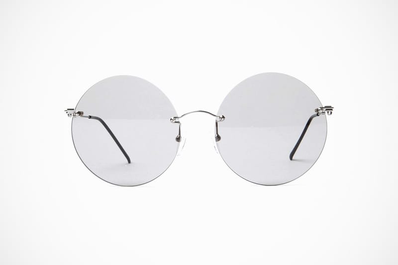 rimless circle glasses