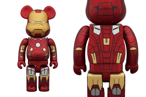 Medicom Toy 400% & 100% Iron Man Mark VII Bearbrick