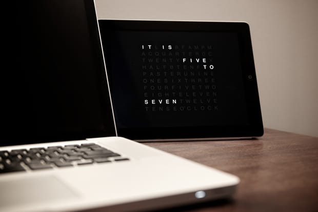 QLOCKTWO Clock App for iPad & iPhone