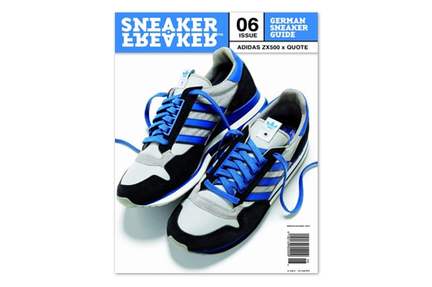 Quote x adidas ZX 500 Preview on Cover of Sneaker Freaker Germany Issue 06