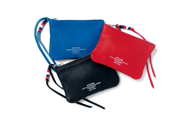 WTAPS 2012 Spring/Summer Leather Zip Pouches