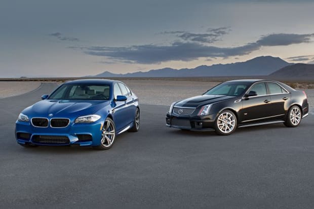 2012 Cadillac CTS-V vs. 2013 BMW M5 Road Test