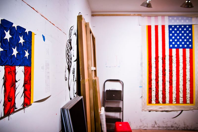 A Studio Visit with Mark Dean Veca